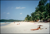 Leute am Strand